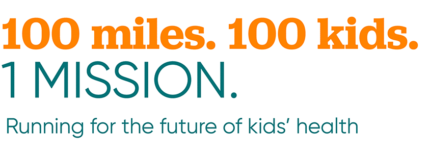 100-miles-text 100 miles. 100 kids. 1 mission tagline