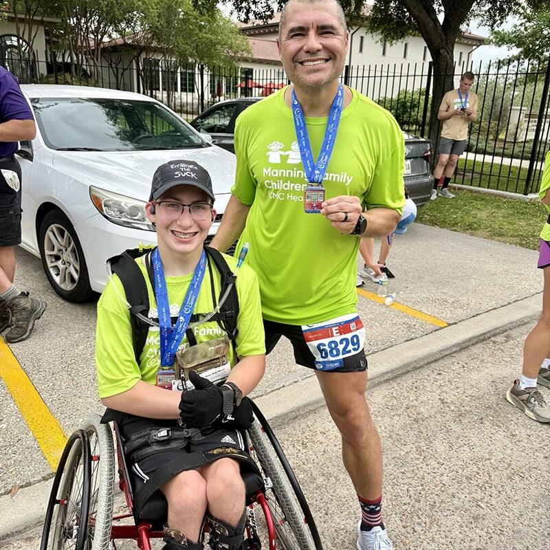 race-image lou at end of race with patient